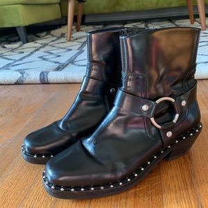 Biker Boots with Stud Details